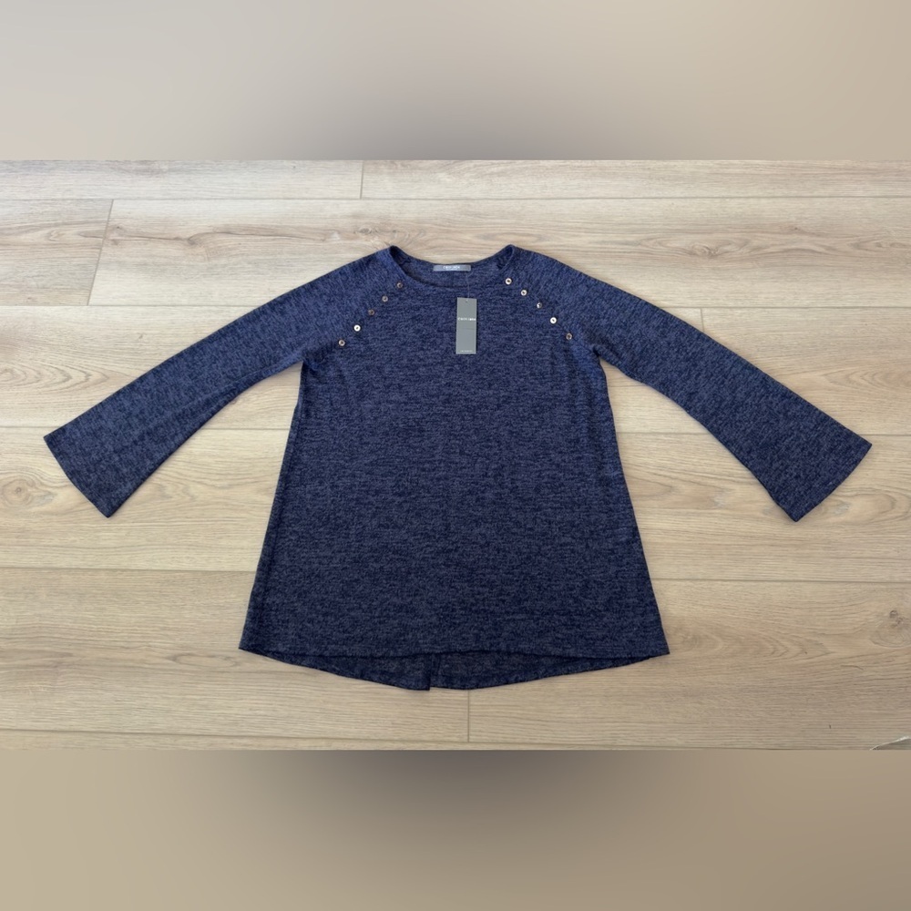 COIN 1804 ( Los Angeles) Women's Blue Long Sleeve Top